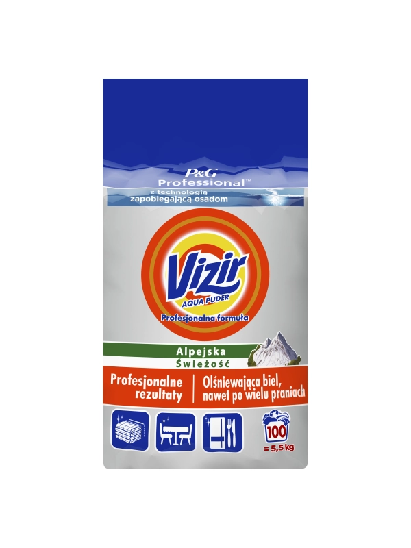 Vizir Professional Color Proszek do prania białego 5,5 kg 100 prań Alpine Fresh